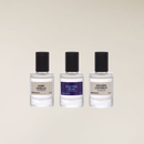 A set of oil perfume bottles in 3 different fragrances