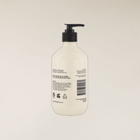 400ml Smoked Lavender hand and body wash in a light beige, recycled NZ milk bottle with a black pump.